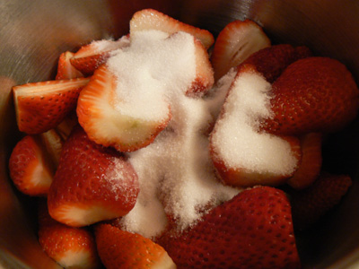 fresh strawberries for filing