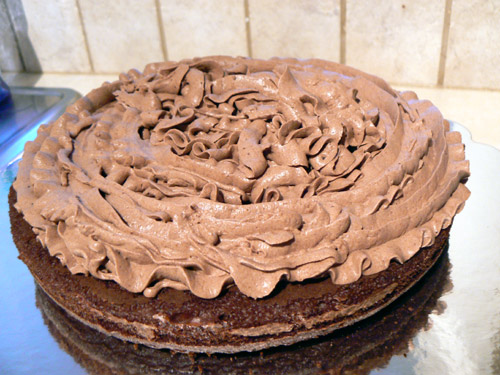 mousse layer of cake